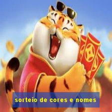 sorteio de cores e nomes